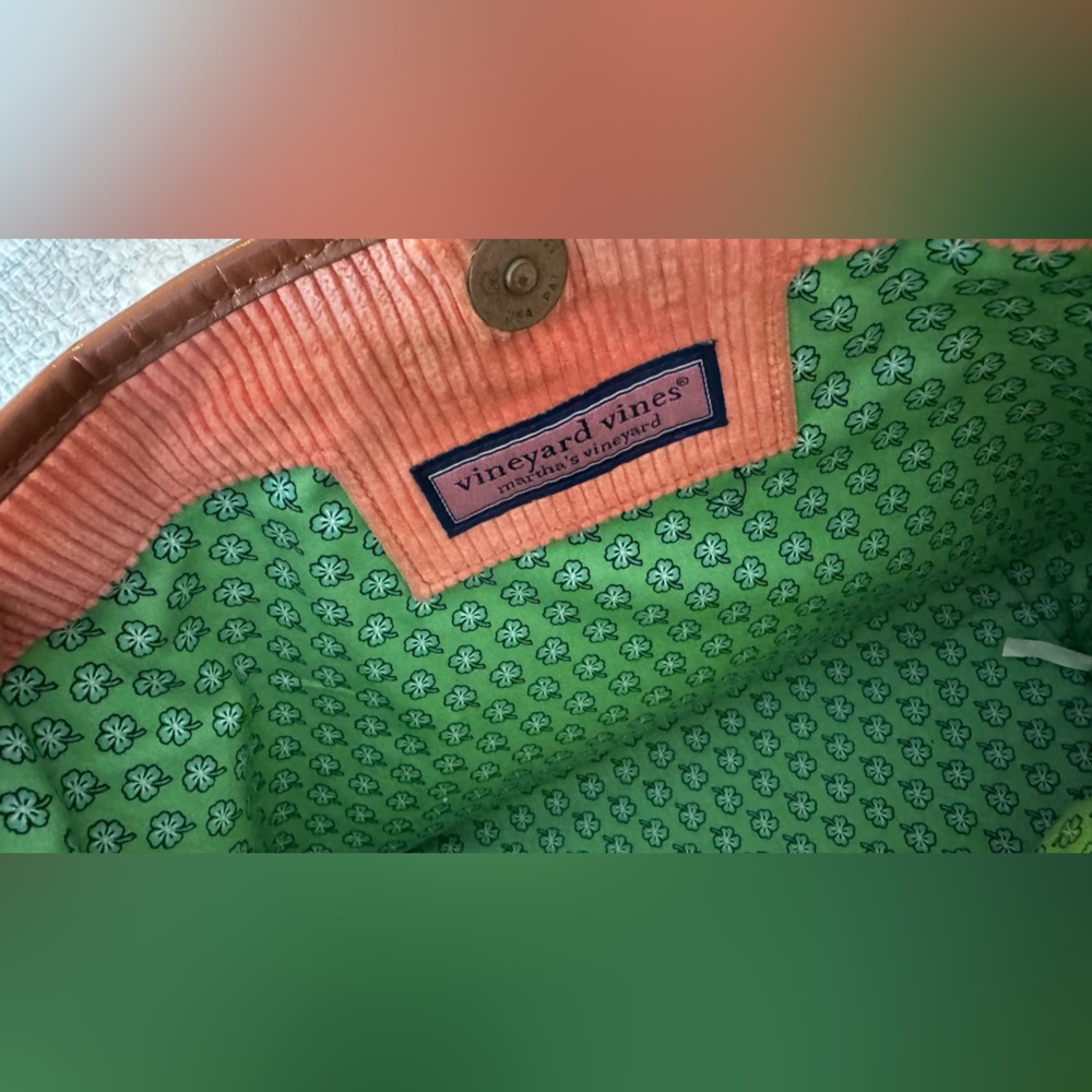 Vineyard Vines Coral Corduroy Tote - Picture 10 of 10